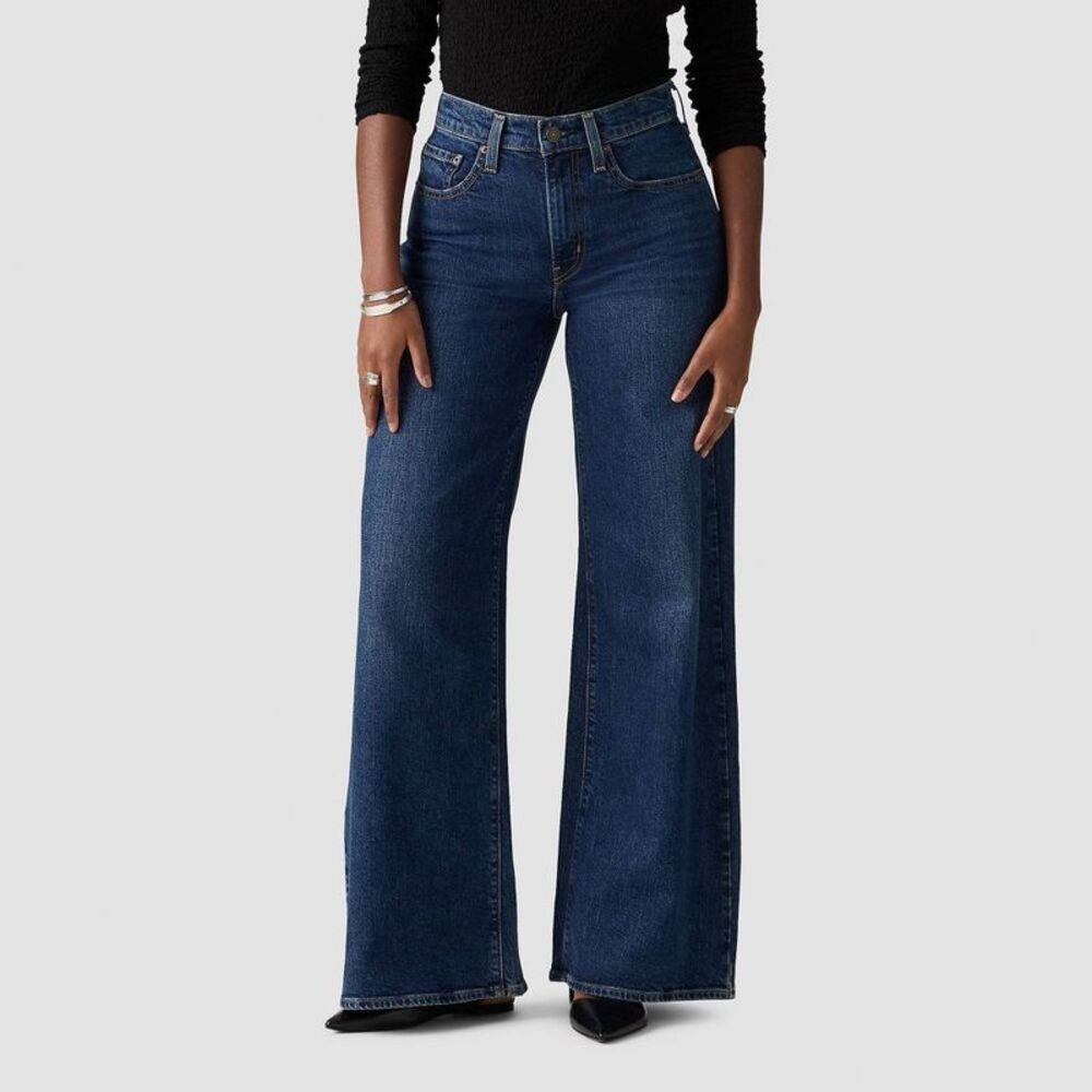Levi's Dark Blue Wide Leg Jeans